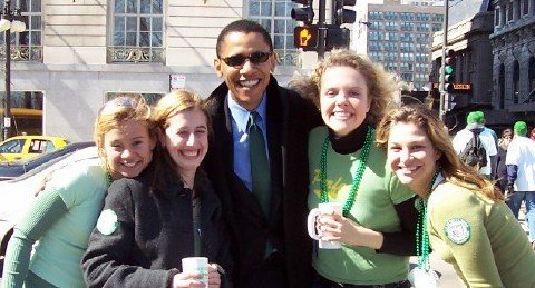 barack with fans floride primaire usa 2008